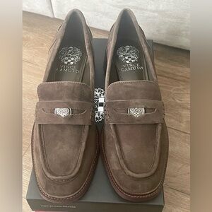 Vince Camuto - Brown Leather Shoes Loafers